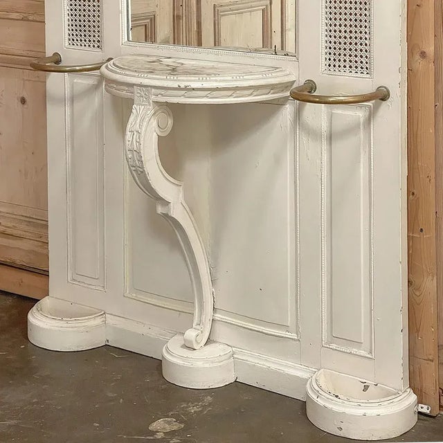 19th Century French Louis XVI Painted Hall Tree For Sale - Image 12 of 12