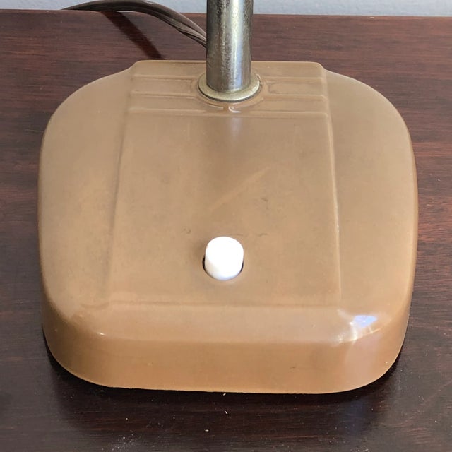 Mid-20th Century Deco Industrial Gooseneck Desk Lamp For Sale - Image 9 of 12