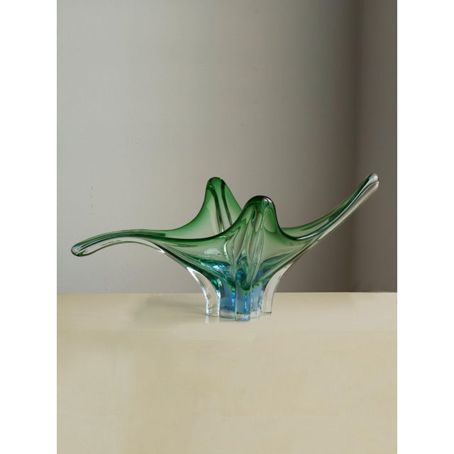Murano Sommerso Glass Centerpiece, 1960s For Sale - Image 10 of 10