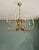 Gold Large Hollywood Regency Brass Chandelier, Belgium, 1970 For Sale - Image 8 of 17