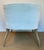 Original retail $8712, stylish Baker Modern White Pleated Palace Slipper Chairs Pair, warm taupe wood legs, showroom floor...