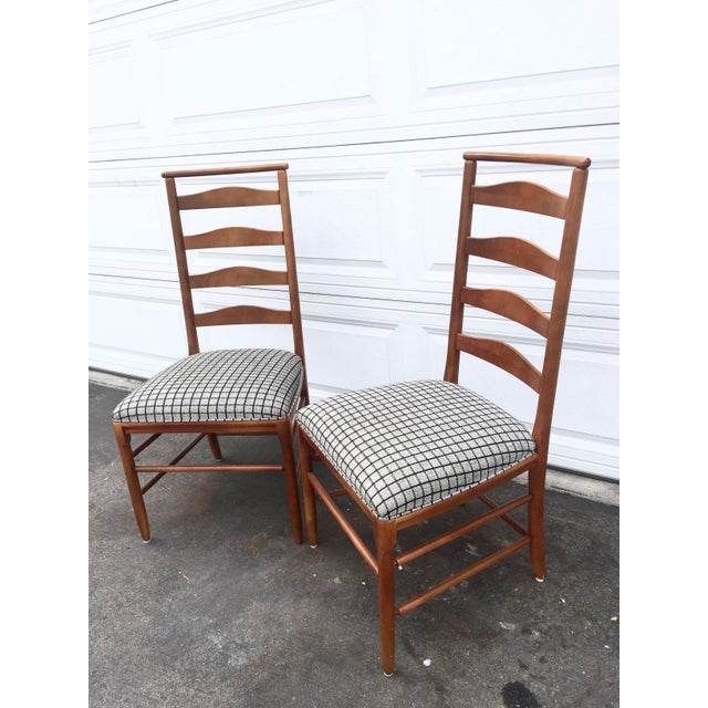 Vintage Nichols & Stone Ladder Back Chairs A Pair Chairish