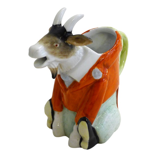 Small Zoomorphic Goat Pitcher in Porcelain from Schafer & Vater, Germany, 1920s For Sale