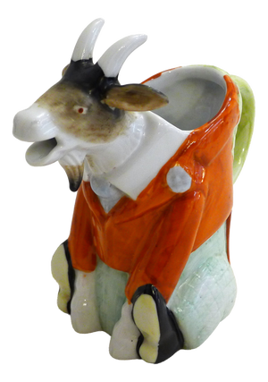 Small Zoomorphic Goat Pitcher in Porcelain from Schafer & Vater, Germany, 1920s
