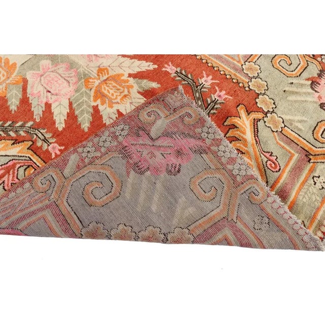 1920s Hand Knotted Khotan Samarkand Rug, 1920s For Sale - Image 5 of 11