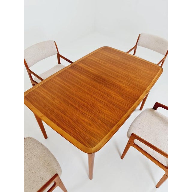 German Teak and Walnut Dining Table from Lübke, 1960s For Sale - Image 3 of 18