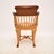Wood Victorian Swivel Desk Chair in Leather, 1880s For Sale - Image 7 of 12