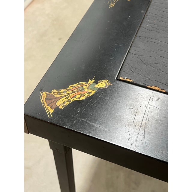 Antique Chinoiserie Card Game Table For Sale - Image 10 of 12