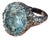 Gia Certified 16.03ct Aquamarine & Diamond 18k Gold Maple Leaf Sculptural Ring, Size 5.25 For Sale