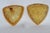 Hazel Atlas Amber Glass Lidded Triangle Dish With Embossed Leaf Pattern 5085b For Sale - Image 9 of 14
