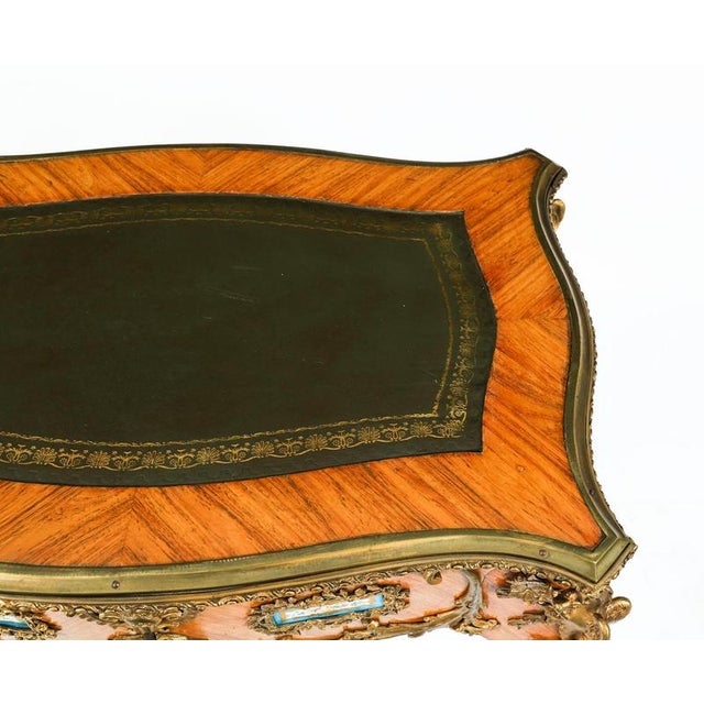 Antique French Ormolu Bureau Plat Desk after Linke, 19th Century For Sale - Image 6 of 18