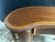 Vintage Sheraton Revival Kidney-Shaped Mahogany Desk With Satinwood Inlay For Sale - Image 4 of 6