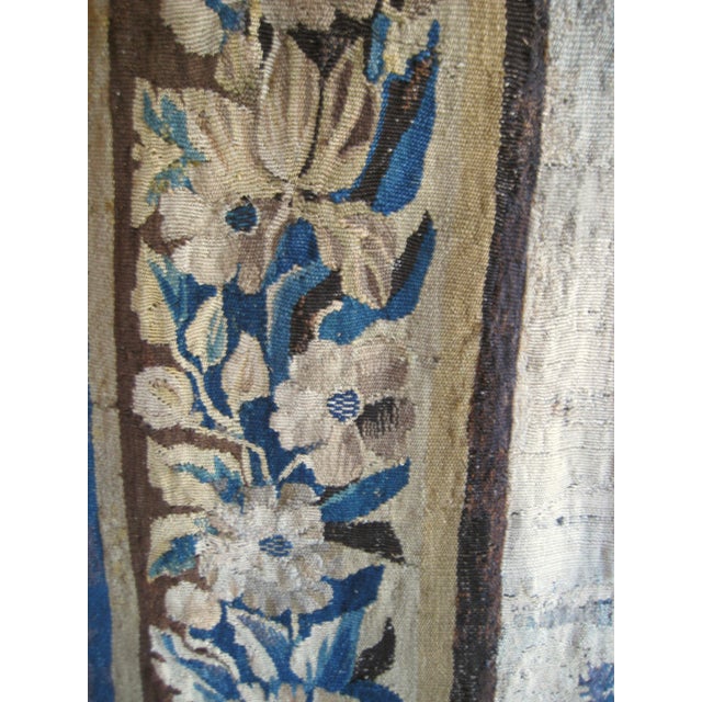 Aubusson Verdure From the 1700 Hundreds Signed Border For Sale - Image 10 of 12