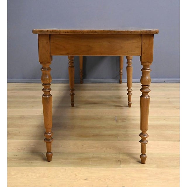 Cherrywood Farmhouse Table, Late 19th Century For Sale - Image 11 of 16