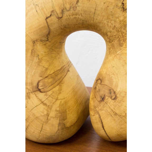 Danish Free Form Sculpture in Maple For Sale - Image 5 of 12