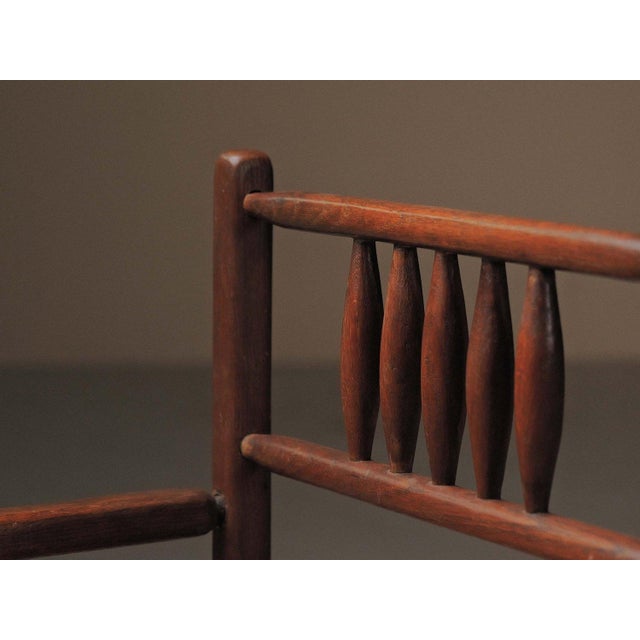 Brutalist Wood and Straw Armchair, France, 1950 For Sale - Image 18 of 18