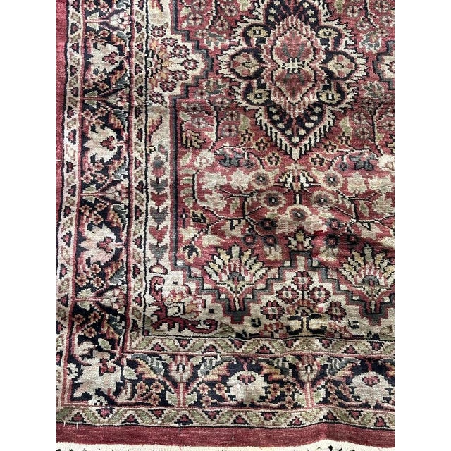 Small Vintage Chinese Silk Rug, 1980s For Sale - Image 11 of 14
