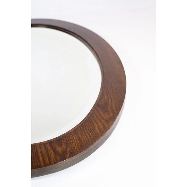 1910s Mirror in Stained Oak Frame, 1910s For Sale - Image 5 of 8