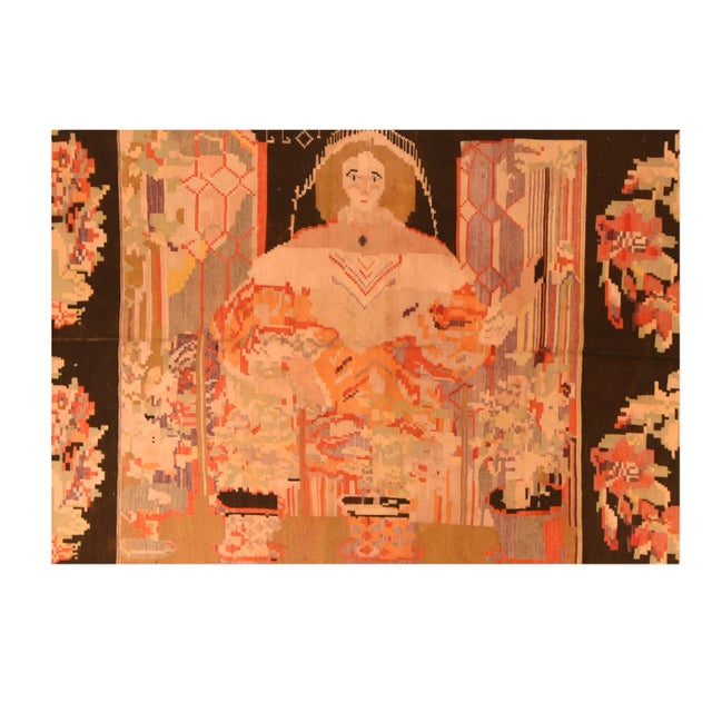 Traditional Late 19th Century Antique Bessarabian Kilim Rug For Sale - Image 3 of 4