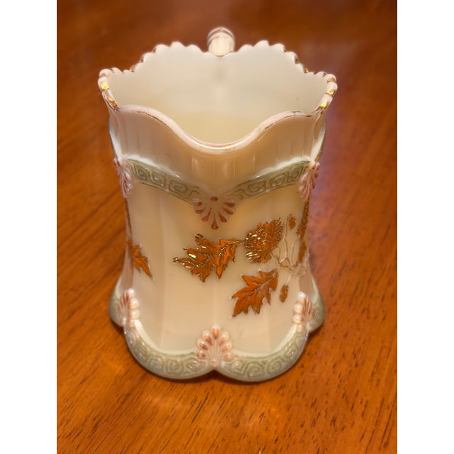 Early 20th Century Northwood Glass Company Custard Glass Table Set - Set of 3 For Sale - Image 10 of 18
