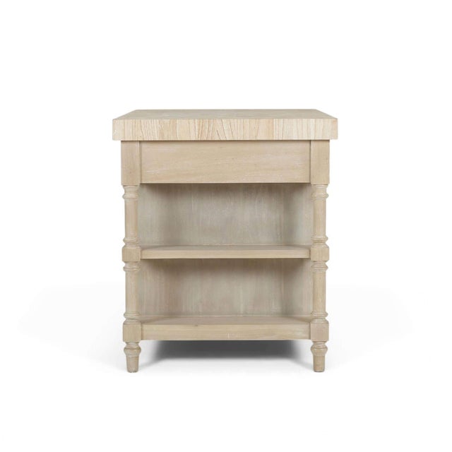 Not Yet Made - Made To Order Farmhouse Kitchen Island With Butcher Block Top For Sale - Image 5 of 13