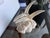 Off-White Seagull Sculpture Cloud / Rock Base - Decorative Home Art - Resin. 4”. For Sale - Image 4 of 6