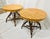 A charming pair of Adirondack-inspired twig side tables featuring handcrafted bentwood bases and slatted oak tops. The...