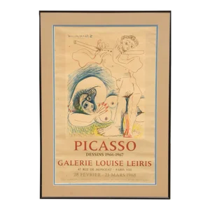 1980s "Galerie Louis Leiris: Dessins 1966-1967" Lithograph After Pablo Picasso
