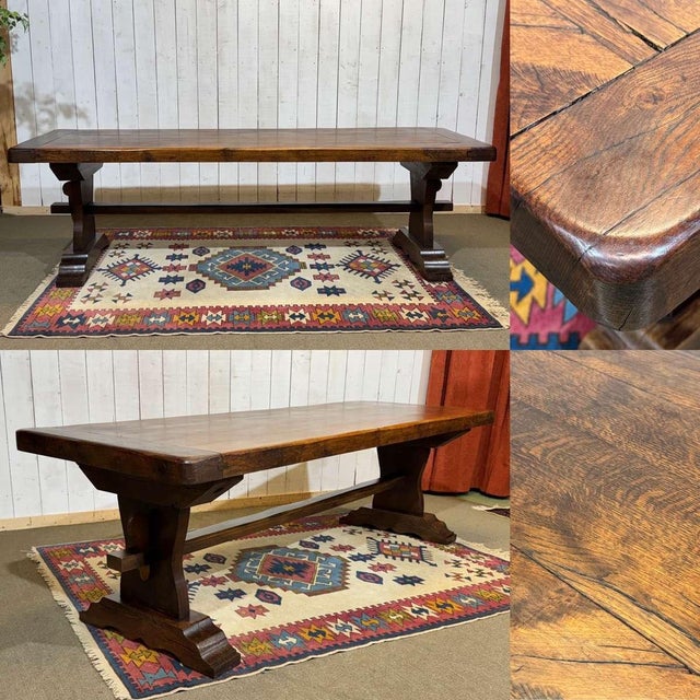 Oak Monastery Table, Early 20th Century For Sale - Image 16 of 17