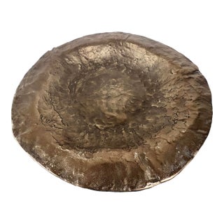 Mid-Century Modern Brutalist Cast Volcano Centerpiece Bowl For Sale