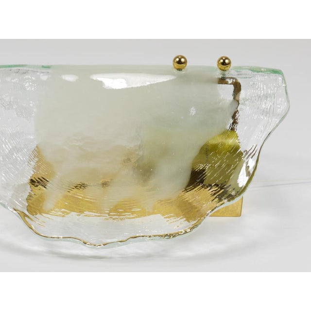 Brass and Murano Glass Petal Sconce Wall Light by J. T. Kalmar for Kalmar, 1970s For Sale - Image 8 of 16