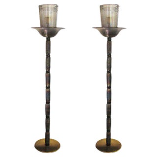Floor Lamps from Barovier & Toso, 1960s, Set of 2 For Sale