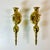 Mid-Century Modern Mid-Century Federal Traditional Brass Wall Candle Holder Sconces - A Pair For Sale - Image 3 of 16