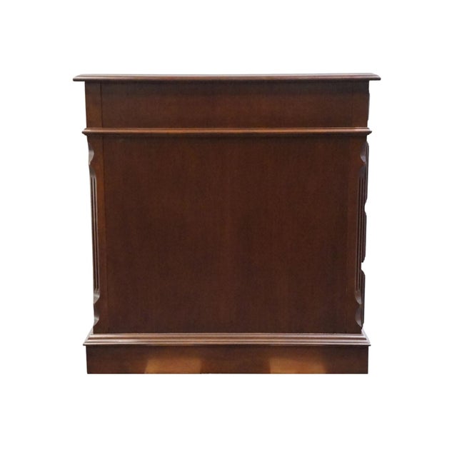 Pennsylvania House Solid Cherry Traditional Style 54" Double Pedestal Office Writing Desk 12-1303 For Sale - Image 10 of 13