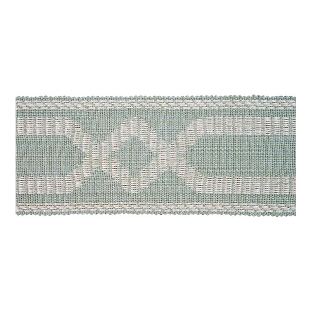 Sample - Schumacher Briar Raffia Tape in Sage For Sale