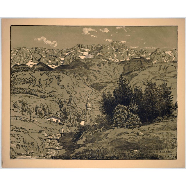 Hans Thoma, S. Anton Patenkirchen, 1895, Print For Sale - Image 4 of 5