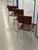 Vintage Ginger Cognac Leather and Chrome Dining Chairs from Fasem, Italy, 1980s, Set of 3 For Sale - Image 9 of 10