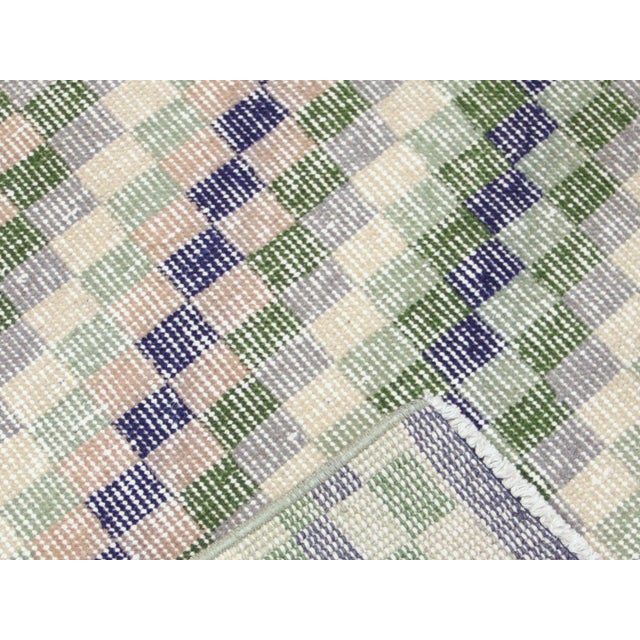 Mid-Century Modern 1960s Turkish Mid-Century-Modern Rug For Sale - Image 3 of 3