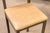 Thayer Coggin Set of 4 Thayer Barstools by Maiden Home Dark Oak Wood Leather & Shearling Seats For Sale - Image 4 of 11