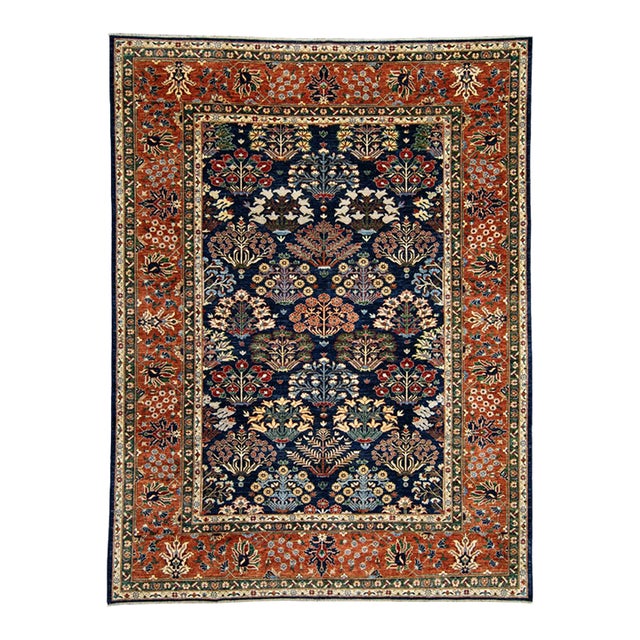 Oriental Handmade Rug 9'1" x 12' For Sale