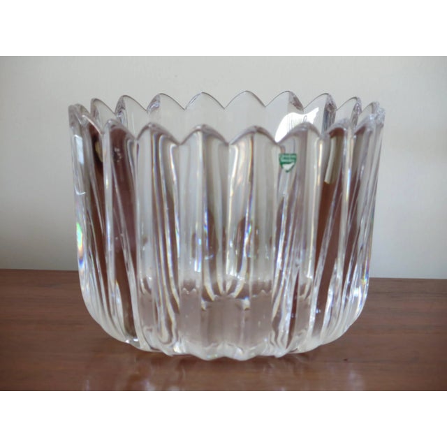 Orrefors "Crown" Heavy Crystal Bowl For Sale In Tampa - Image 6 of 6