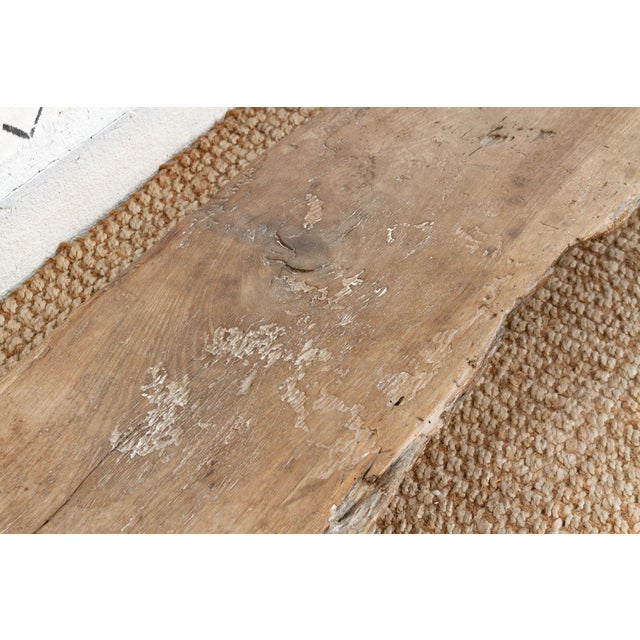 Rustic Senufo Wooden Farmhouse Bench For Sale - Image 4 of 10
