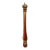 Giant Size Vintage Mid 20th Century Italian Wood & Brass Pepper Mill For Sale