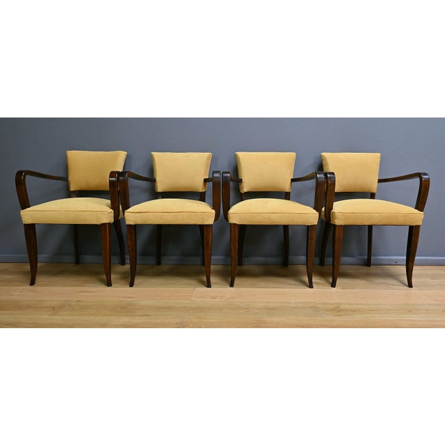 Vintage Bridge Armchairs, 1940, Set of 4 For Sale - Image 4 of 16