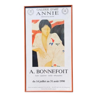 A. Bonnefoit 1990s French Gallery Poster For Sale