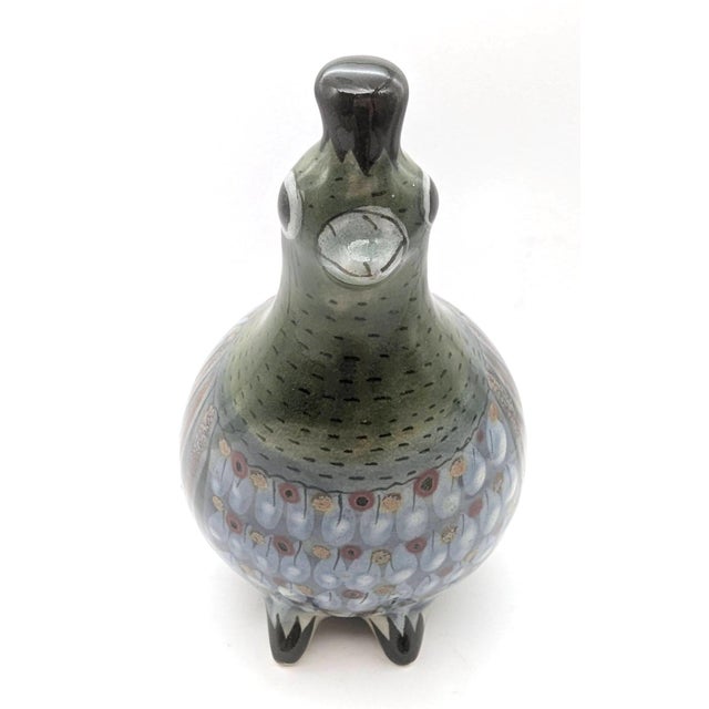 Offered is a hand-painted and burnished glaze vintage 1970s quail bird figurine made by Ken Edwards (b. 1926 - d. 2023) at...