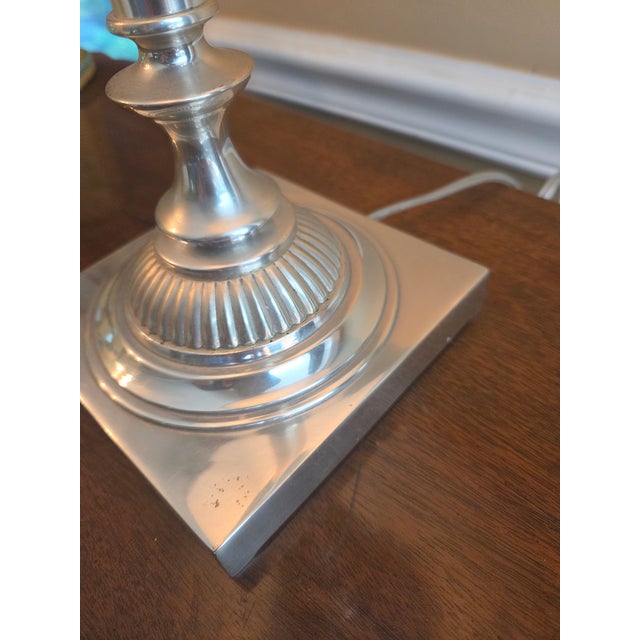 Silver Restoration Hardware Crystal Ball Table Lamp For Sale - Image 8 of 13