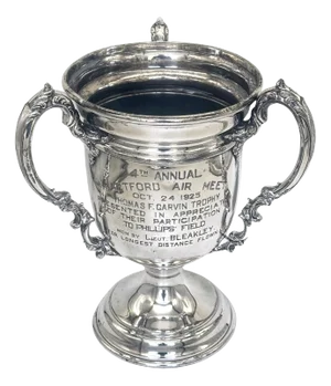 Thomas F. Garvin Trophy, 1925 Aviation Trophy, by Wilcox Silver Plate Co.