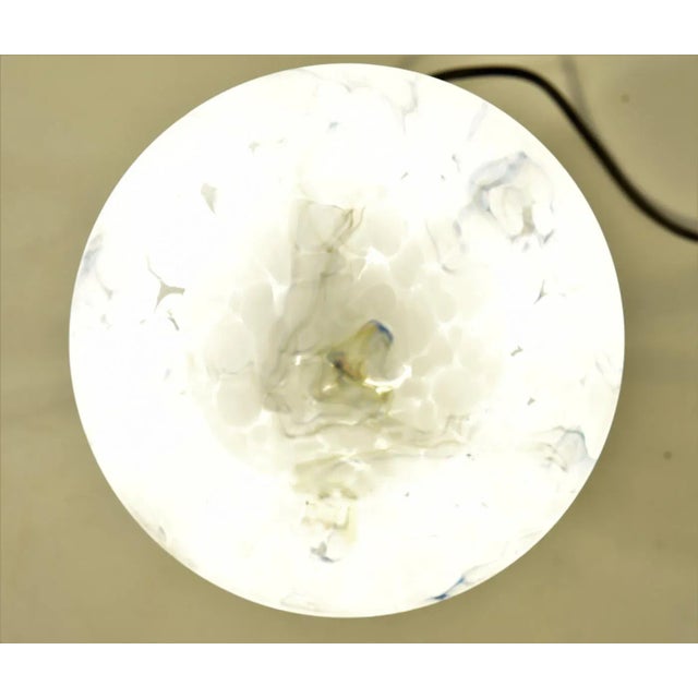 Black Art Nouveau Wrought Iron and Glass Table Lamp Jugendstil, Sweden, 1920s For Sale - Image 8 of 13