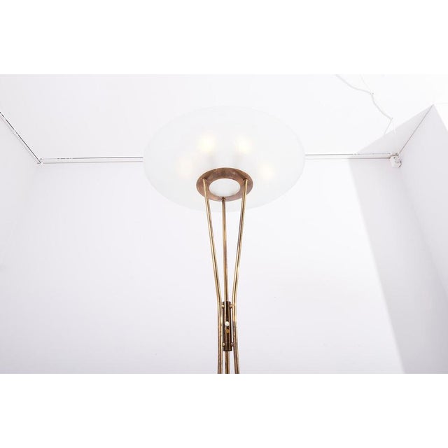 Brass and Marble Floor Lamp from Stilnovo, Italy, 1950s For Sale - Image 17 of 18